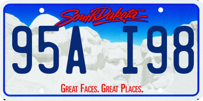 SD license plate 95AI98