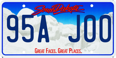 SD license plate 95AJ00