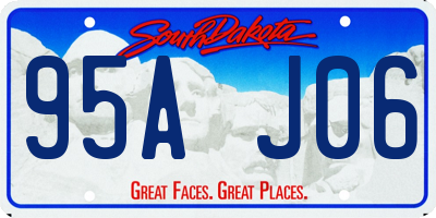 SD license plate 95AJ06