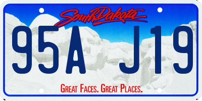 SD license plate 95AJ19