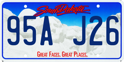 SD license plate 95AJ26