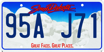 SD license plate 95AJ71