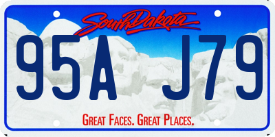 SD license plate 95AJ79