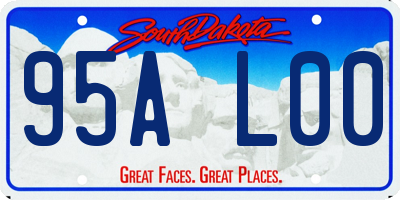 SD license plate 95AL00