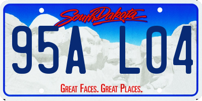 SD license plate 95AL04