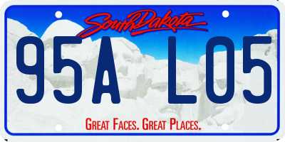 SD license plate 95AL05