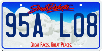 SD license plate 95AL08
