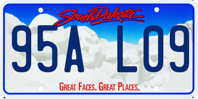 SD license plate 95AL09