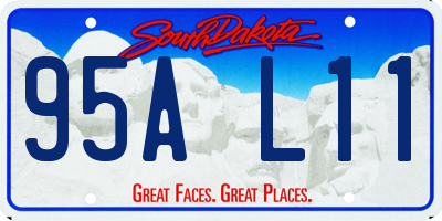 SD license plate 95AL11