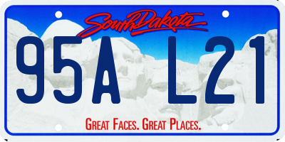 SD license plate 95AL21