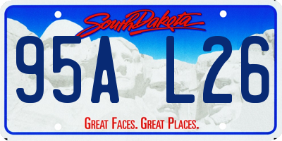 SD license plate 95AL26