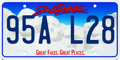 SD license plate 95AL28