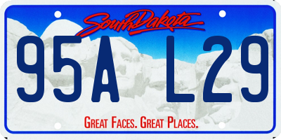 SD license plate 95AL29