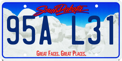 SD license plate 95AL31