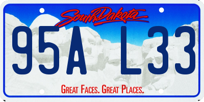 SD license plate 95AL33