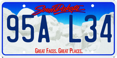 SD license plate 95AL34