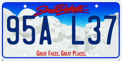 SD license plate 95AL37