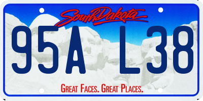 SD license plate 95AL38