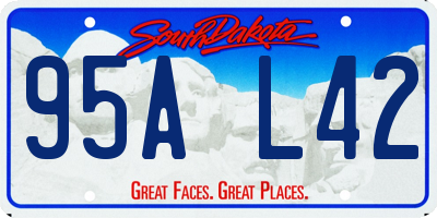 SD license plate 95AL42