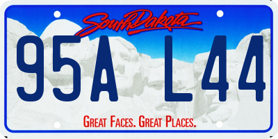 SD license plate 95AL44
