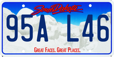 SD license plate 95AL46
