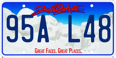 SD license plate 95AL48
