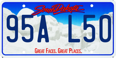SD license plate 95AL50