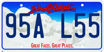 SD license plate 95AL55