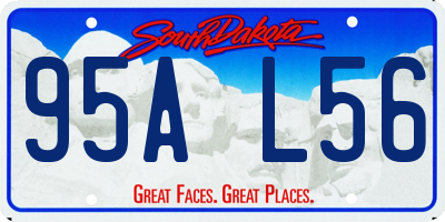 SD license plate 95AL56