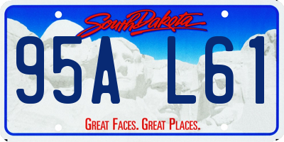 SD license plate 95AL61