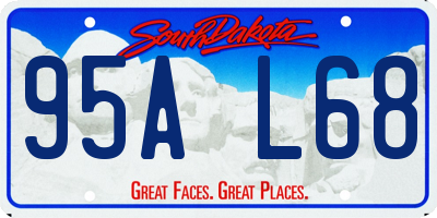 SD license plate 95AL68