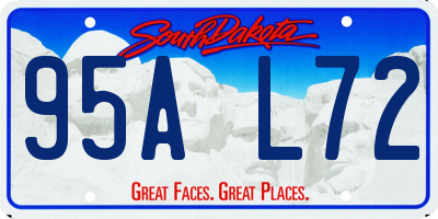 SD license plate 95AL72