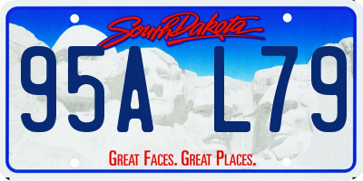 SD license plate 95AL79