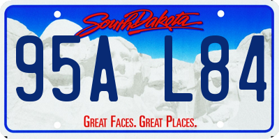 SD license plate 95AL84