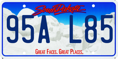 SD license plate 95AL85