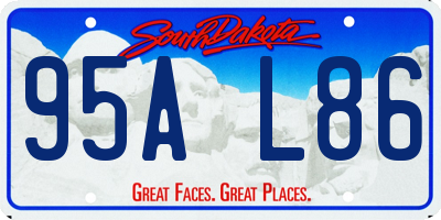 SD license plate 95AL86