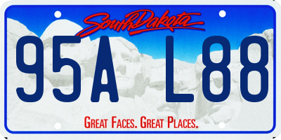 SD license plate 95AL88