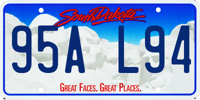 SD license plate 95AL94