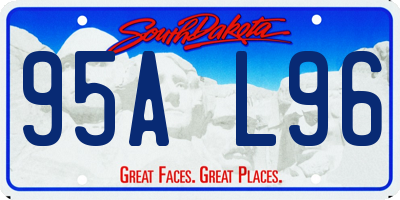 SD license plate 95AL96