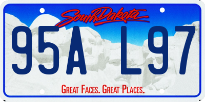 SD license plate 95AL97