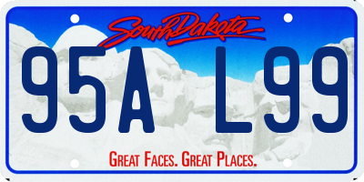 SD license plate 95AL99