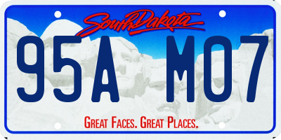 SD license plate 95AM07