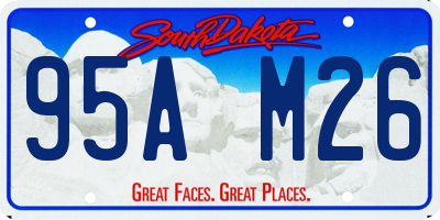 SD license plate 95AM26