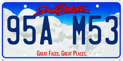 SD license plate 95AM53