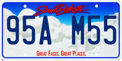 SD license plate 95AM55