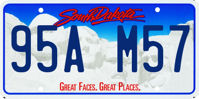 SD license plate 95AM57