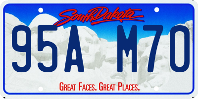 SD license plate 95AM70