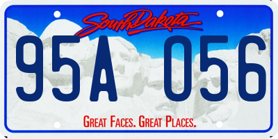 SD license plate 95AO56