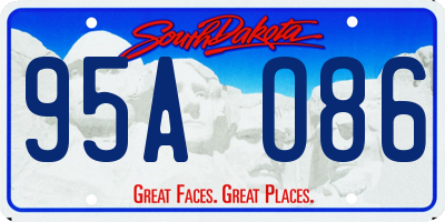SD license plate 95AO86