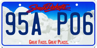 SD license plate 95AP06